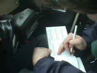 Matt signing my logbook for solo.